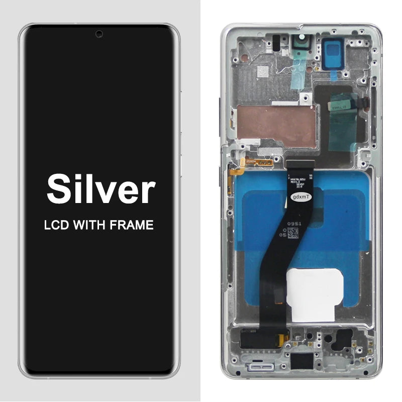 AMOLED S21 Ultra Screen Assembly for Samsung Galaxy S21 Ultra 5G G998B G998B/DS Lcd Display Touch Screen with Fingerprints