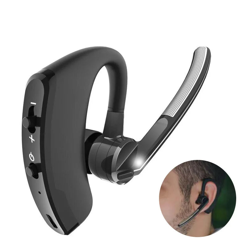 Single digital display wireless bluetooth headset general business noise reduction 5.0 bluetooth headset with microphone headset