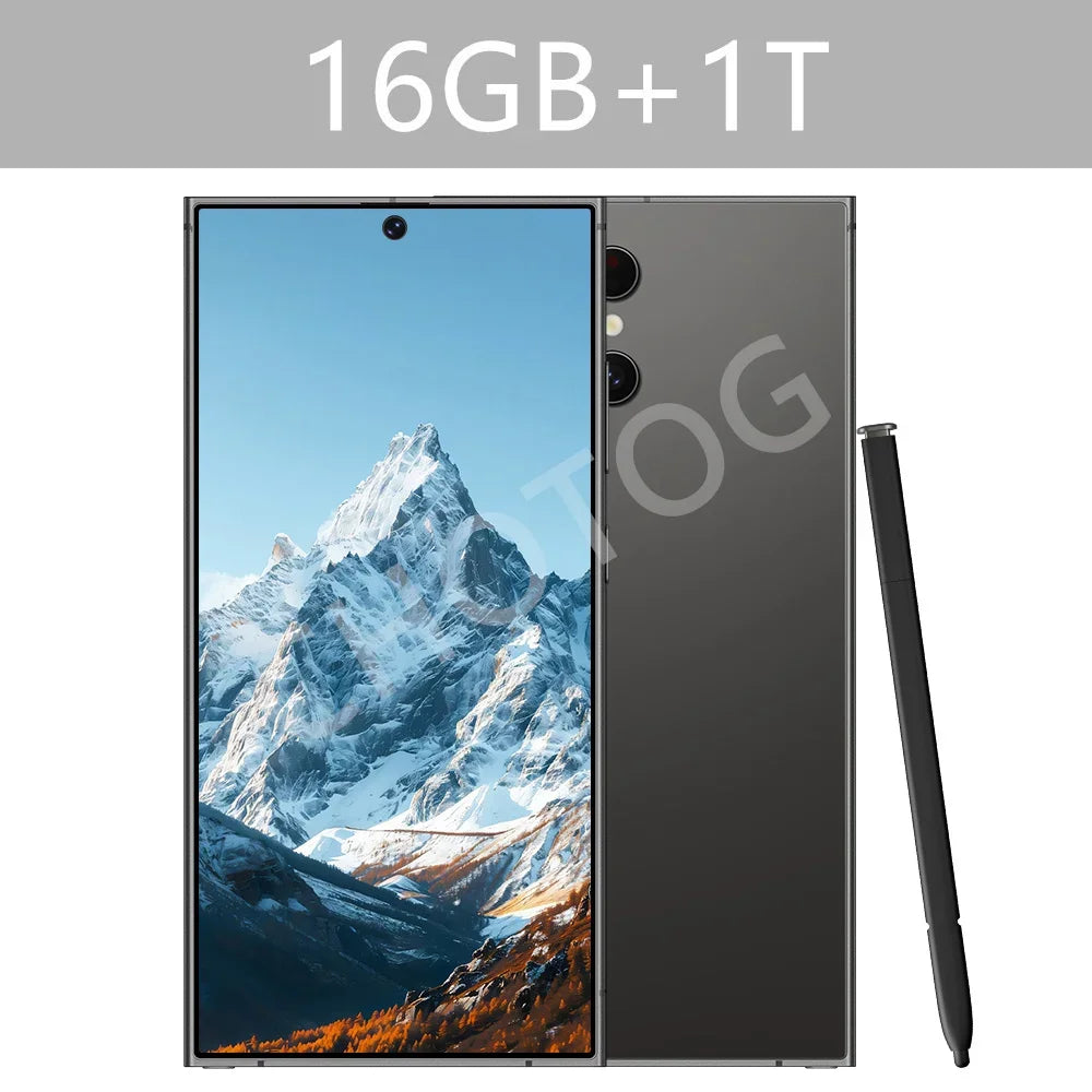 2025 Tablet 7.3 inch 16GB+1TB 4K 7800mAh Snapdragon Dual SIM GPS Tablets Panle For S24 Ultra Smartphone 5G Kids Tab PC Android