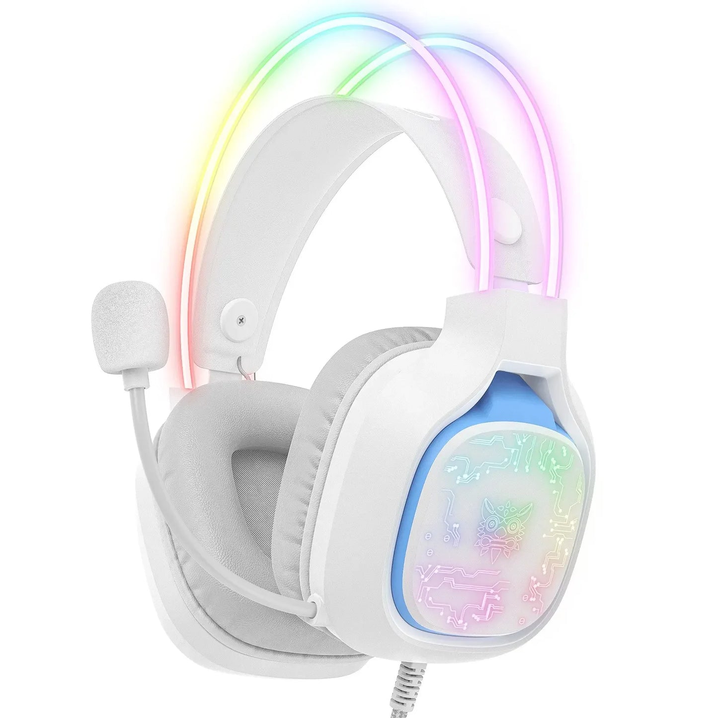 ONIKUMA X22 Gaming Headset RGB Dynamic Lighting Wired Over-Ear Adjustable Headphones With Mic 50MM For PC PS4 Xbox PS5 Gift