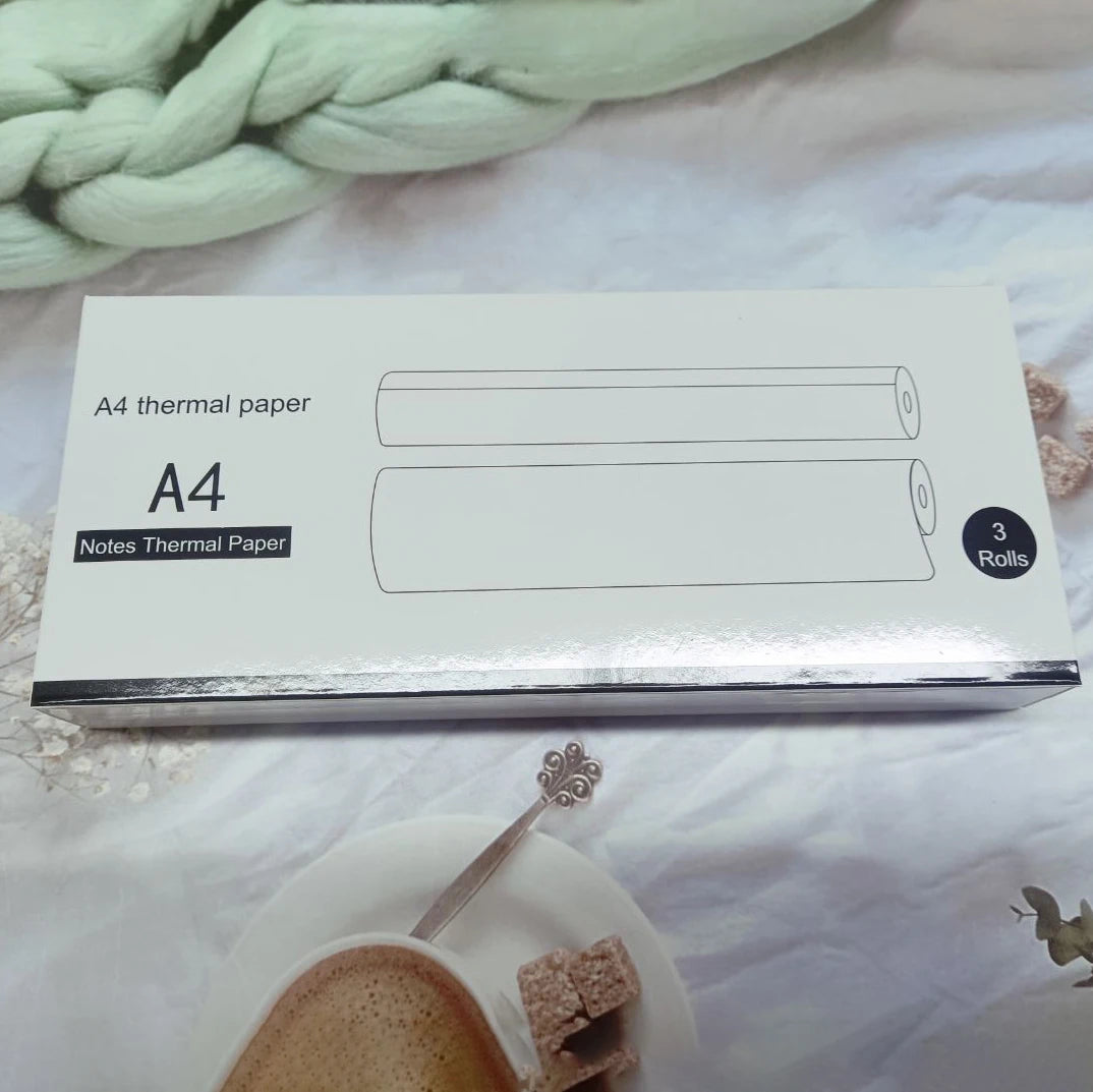 Inkless Portable A4 Thermal Printer Bluetooth PDF Excel Word Document Printing Machine Paper Roll For Office Work Home School