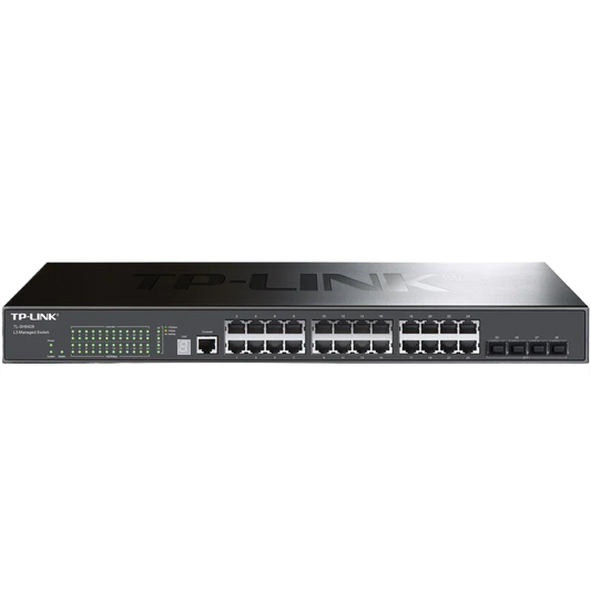 TP-LINK 24-port 10G Switch with 4 10G SFP+ Ports, Managed Switch, Ethernet Switch