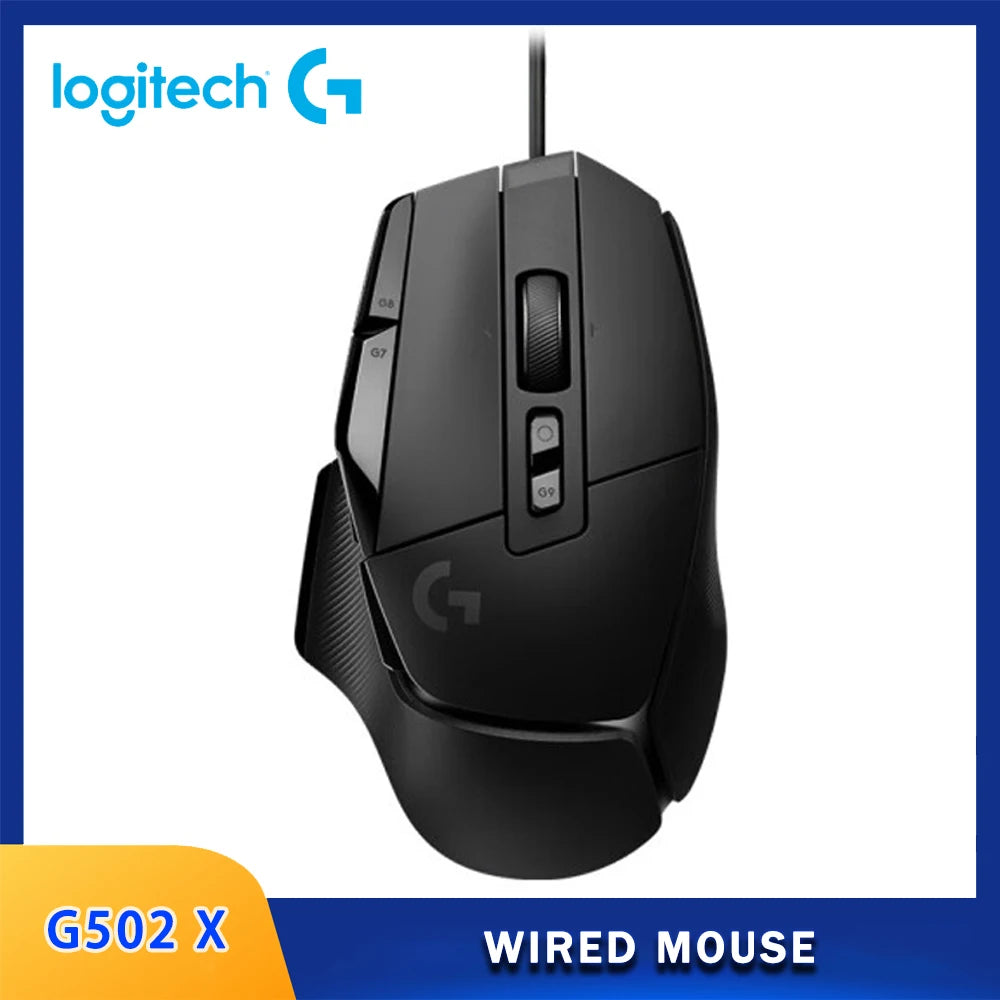 Logitech G502X Wired / LIGHTSPEED Wireless Mouse Advanced New Optical Mechanical Hybrid Microswitch HERO 25K Engine Gaming Mouse