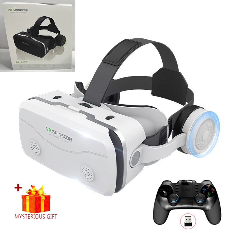 3D Viar Phone Virtual Reality VR Glasses Helmet Headset Smart Devices Lenses Goggles For Smartphones Cell Headphone Mobile Games