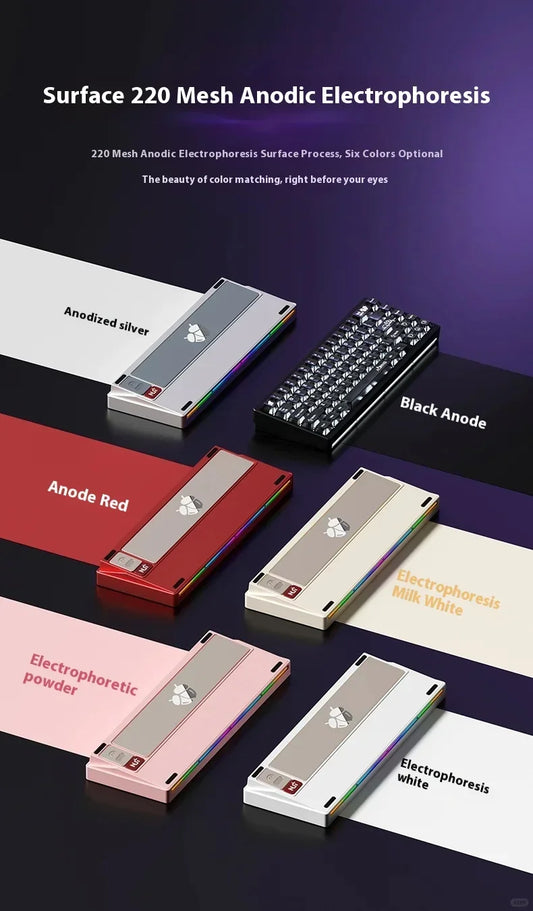 WEIKAV NUT65 Mechanical Keyboard Kits 68% Layout Aluminium Alloy Wireless Tri-Mode Custom Gaming Keyboard Kit PC E-Sports Gifts