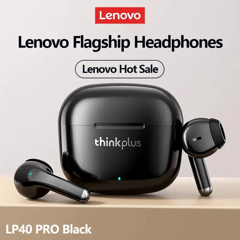 Lenovo LP40 Pro Translation Earburds TWS Bluetooth Real Time Translation Long Endurance AI Earphones Travel Translator Headset
