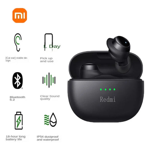 Xiaomi Redmi Bluetooth 5.2 Earbud In-Ear Headset with Mini Charging Case Waterproof Sports Headphones