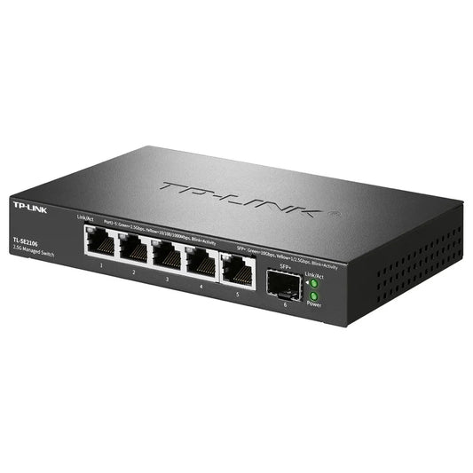 TL-LINK TL-SE2106 5 Ports 2.5G and 1 Ports 10Gbps(SFP+) Cloud Management Ethernet Switch SH1005 upgrade