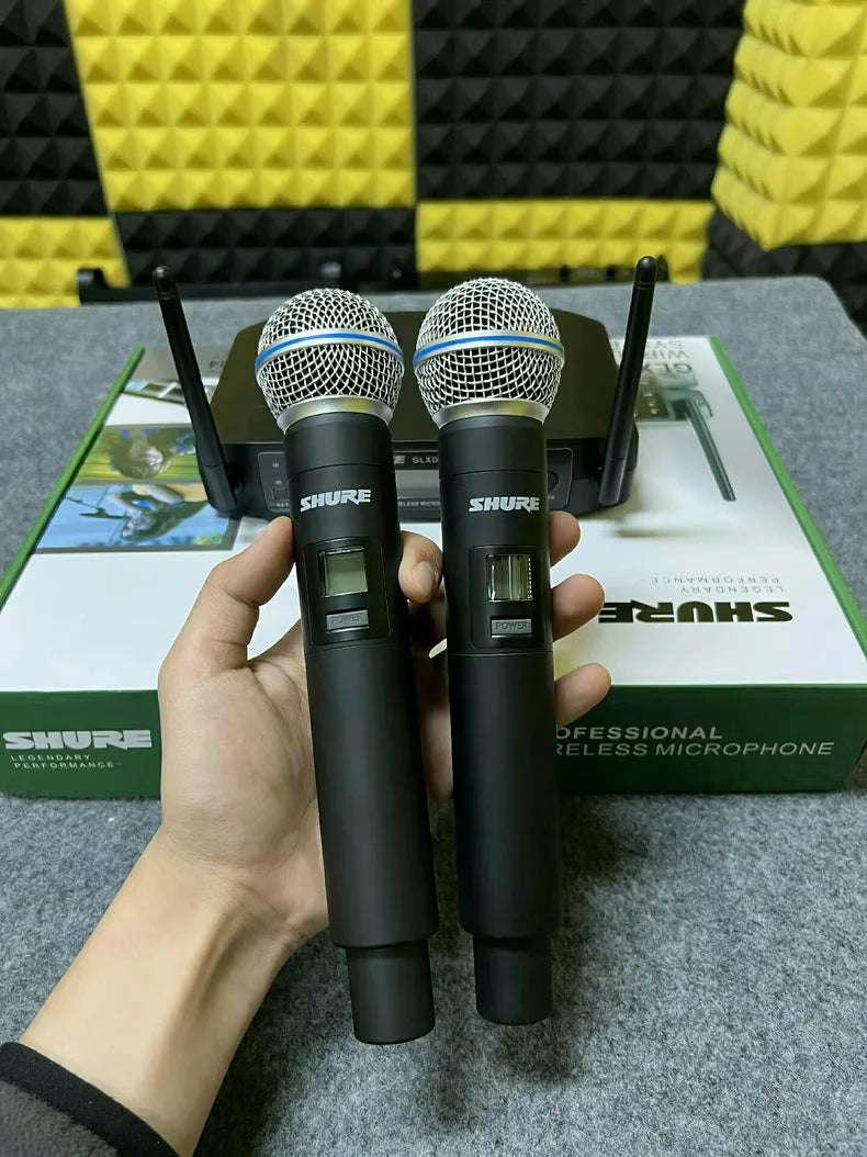 Shure GLXD4 Beta 58a UHF Wireless Microphone System Professional Handheld Dynamic Speaker for Stage Sing Voice Party