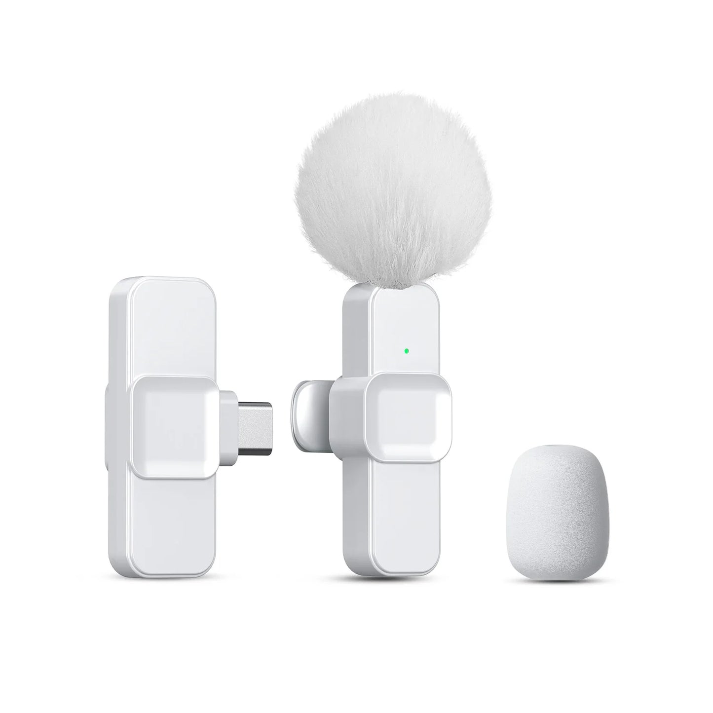 SNZIYAG K10 Wireless Lavalier Microphone Portable Audio Video Recording Mini Microphone for iPhone Android PC Live Gaming Phone