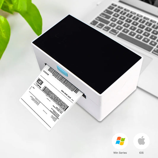 4inch Thermal Shipping Label Printer 9220USB/Bluetooth Compatible with Windows/Mac Barcode Label Printer 100*100/150mm