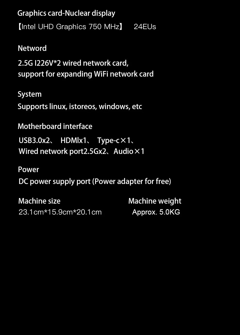 SZBOX WTR Pro NAS Mini PC with 4 Bay Twin Lake N150 DDR4 3200MHz Support 2.5/3.5" HDD*4 M.2 2280 NVMe Desktop NAS DIY Computer