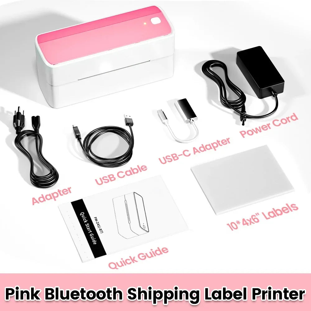 【Droshipping】Phomemo PM-241-BT Shipping Label Printer 4X6 Wireless Shipping Labels Printer for Small Business