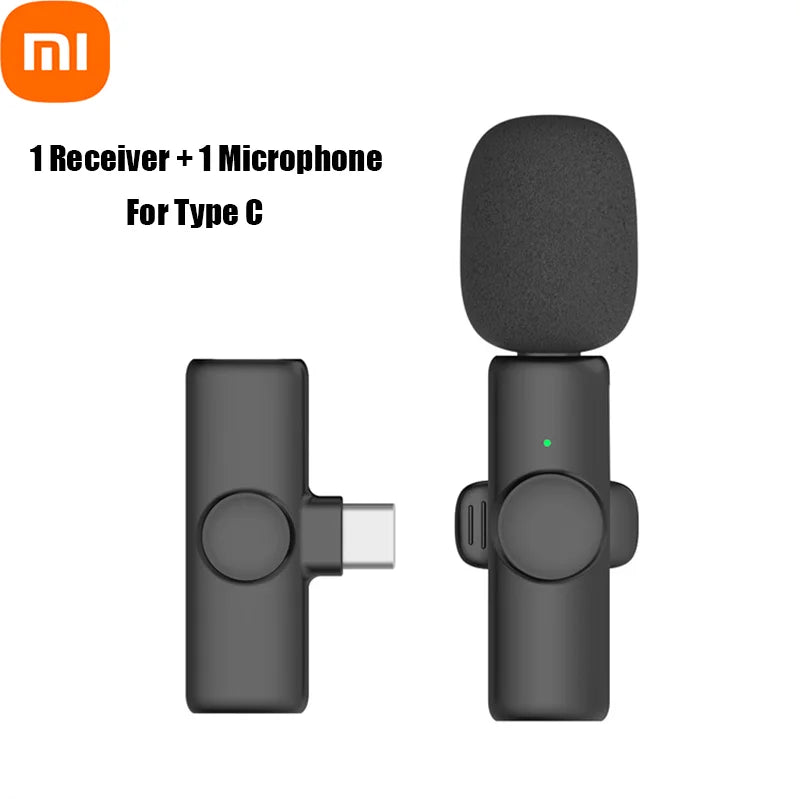 Xiaomi Wireless Lavalier Professional Microphone for iPhone iPad Laptop Android Gaming Video Recording Interview Business Mic
