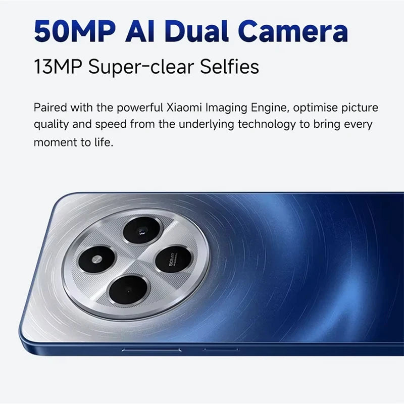 Xiaomi Redmi 14C Smartphone Immersion 6.88'' 120Hz Display 50MP AI Dual Camera Massive 5160mAh Battery