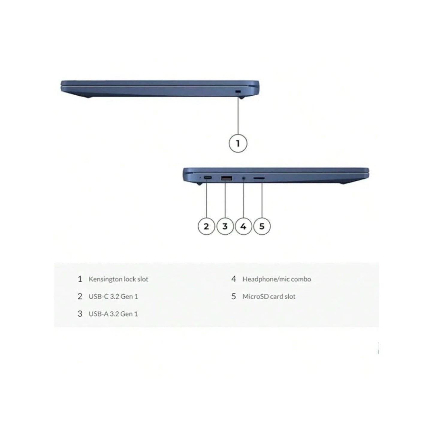 Lenovo Chromebook 14" Business Touchscreen Laptop,MediaTek Kompanio 520,4GB,64GB eMMC,Chrome OS,Abyss Blue