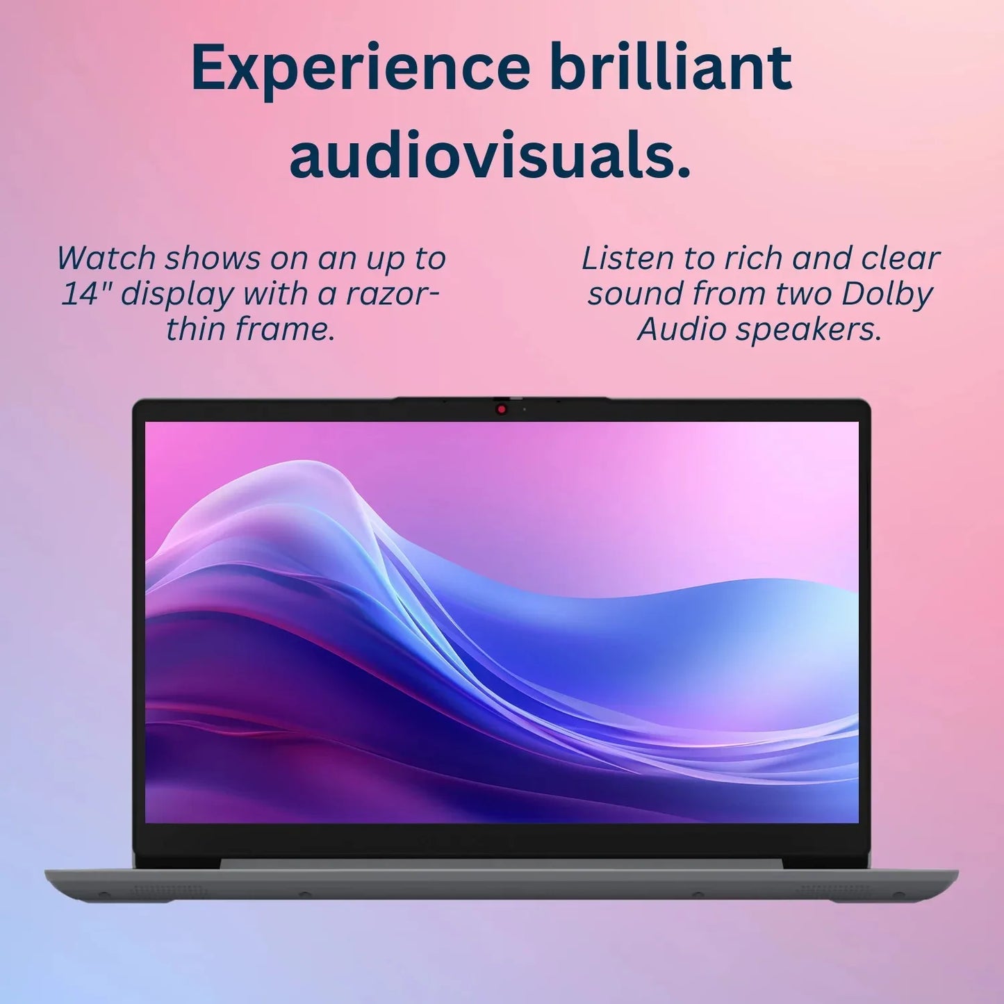 Lenovo 14" Business Laptop,Intel Celeron N4020,4GB RAM,384GB Storage(128GB eMMC+256GB SD Card),Cloud Grey,Windows 11 Pro