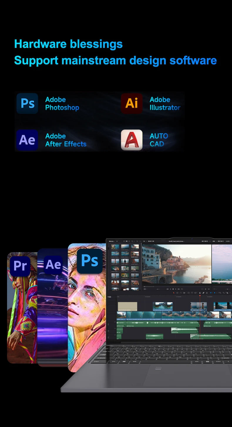 2025 New Intel Core i7-6500U 15.6 "Laptop  32GB RAM 2048GB SSD ROM 5000mAh Windows 11 Pro Gaming Laptop Office Study PC