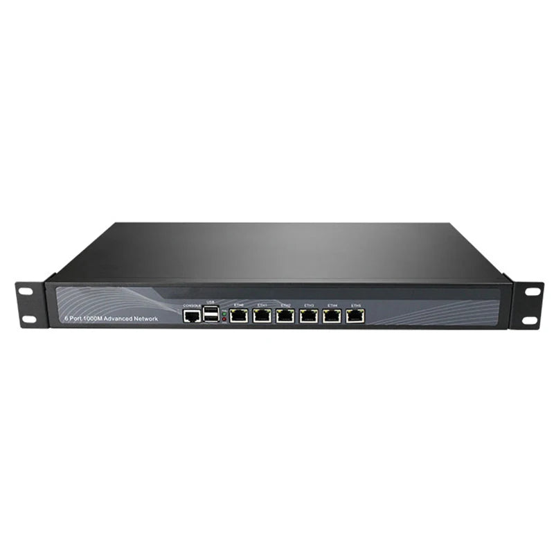 1U Rackmount Intel N5105 J4125 Quad Core PC Firewall Server With 6 Intel I225 I226 NICs Soft Router for pfSense OPNsense AES-NI