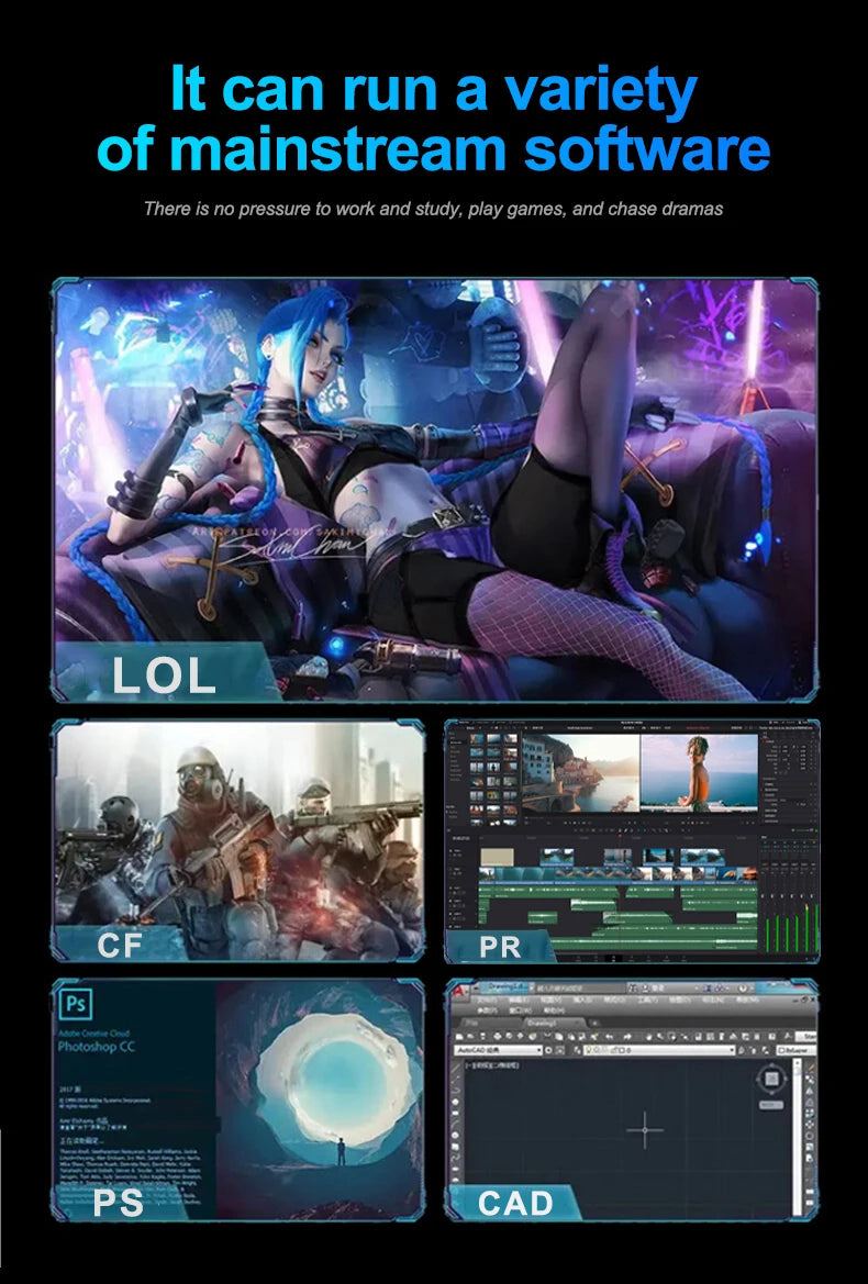 2025 New Intel Core i7-6500U 15.6 "Laptop  32GB RAM 2048GB SSD ROM 5000mAh Windows 11 Pro Gaming Laptop Office Study PC