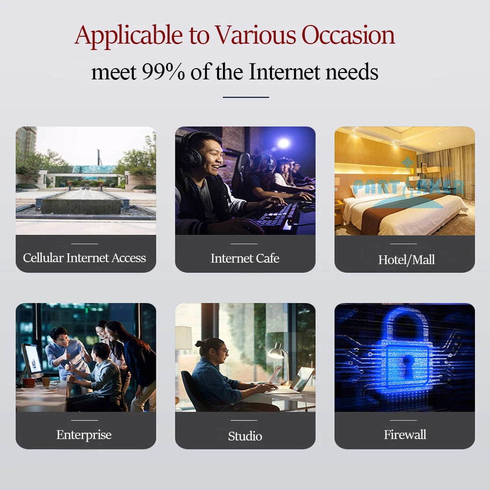 1U Rackmount Intel N5105 J4125 Quad Core PC Firewall Server With 6 Intel I225 I226 NICs Soft Router for pfSense OPNsense AES-NI