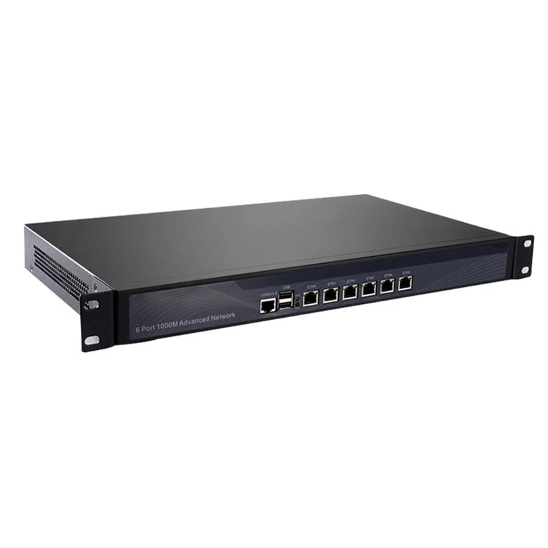 1U Rackmount Intel N5105 J4125 Quad Core PC Firewall Server With 6 Intel I225 I226 NICs Soft Router for pfSense OPNsense AES-NI