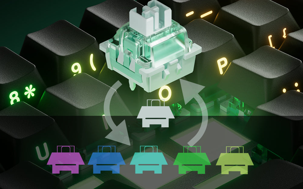 Akko MonsGeek FUN60 Mechanical Keyboard Magnetic Switch 60% Gaming Keyboards Rapid Trigger 0.01mm 8K ARGB HE/TMR Custom Keyboard