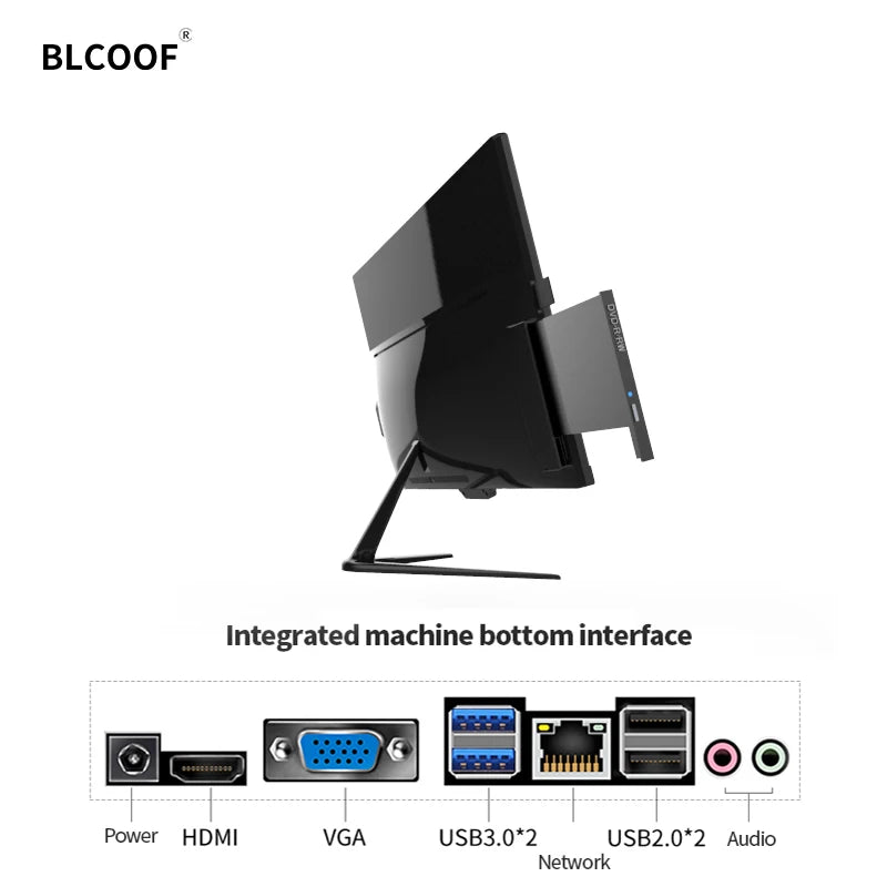 All in One Desktop Computer Intel Core i7-3770 8GB DDR3 SSD 24 Inch Gaming PC Complete Full Set Monoblock PC All In One Computer