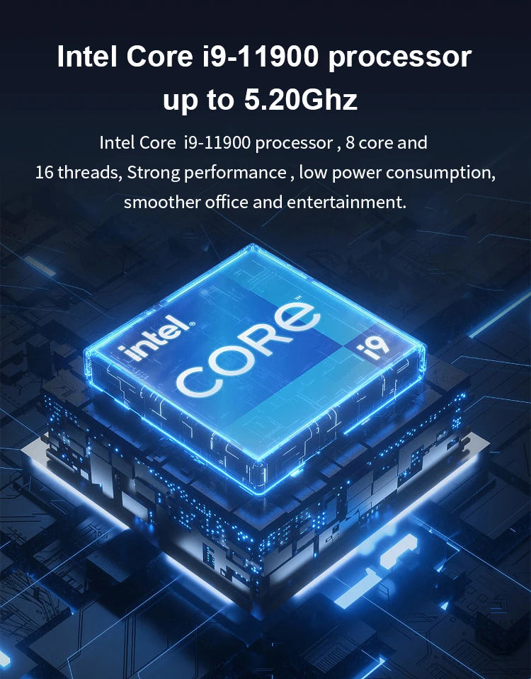 12th Gen Mini PC Gamer Intel I7 1265u I5 1235U 10 Core 12 Threads 2*DDR4 M.2 NVME SSD HD Win11 Office Mini Computer WiFi6