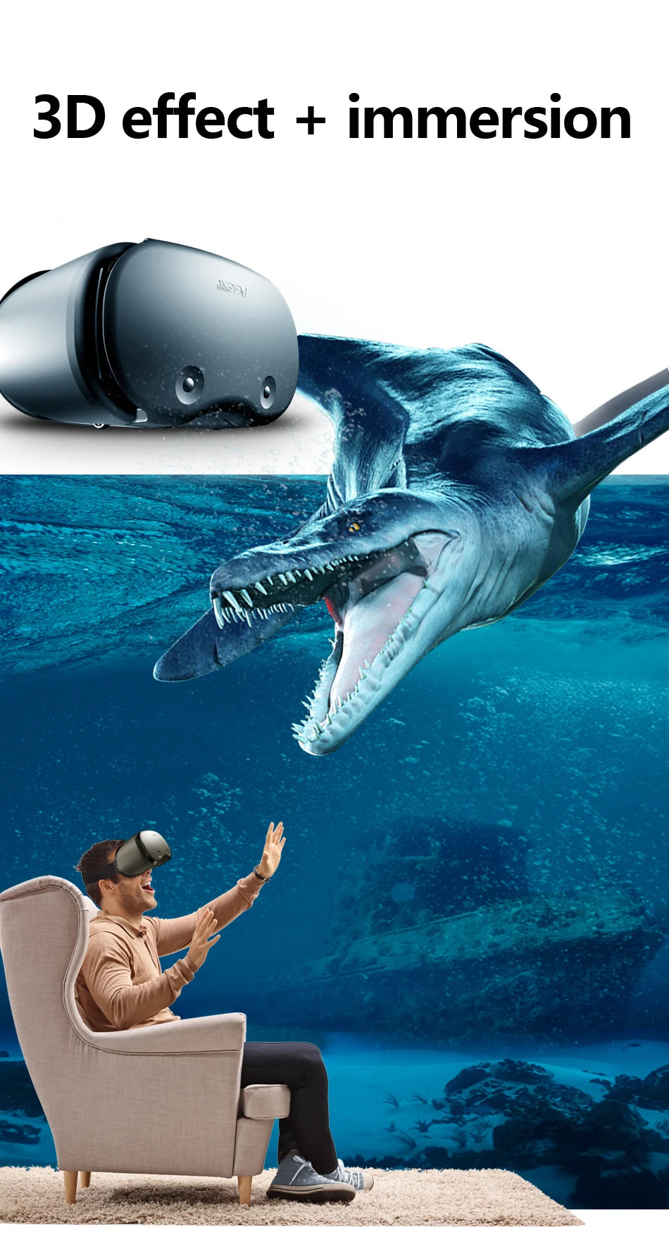 Gafas 3D realidad virtual