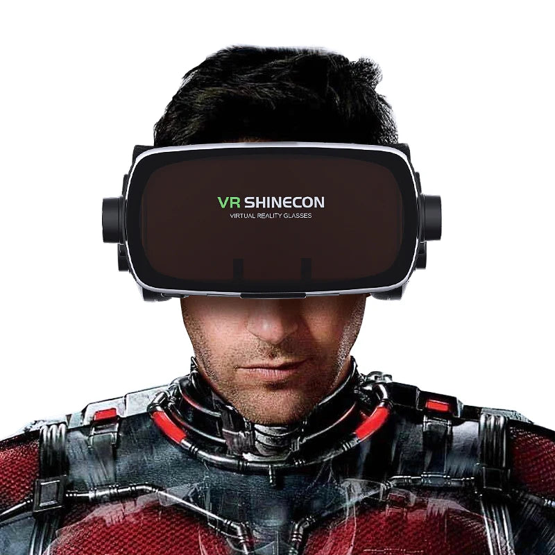 Gafas  3D vitualles, Shinecon Casque Viar 3D, auriculares de realidad virtual, lentes para teléfono inteligente, binoculares para videojuegos