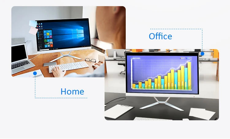 22 inch Office Win10 system All in one PC CPU I3 I5 I7 I9 DDR3 DDR4 RAM touchscreen all in one SSD HDD AIO desktop computer game