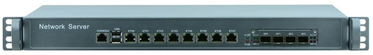 19 inch standard 1U server Core i5 8400 with 8*NICs and 4*Fiber SFP 10000M LAN for Firewall Appliance Network Security computer