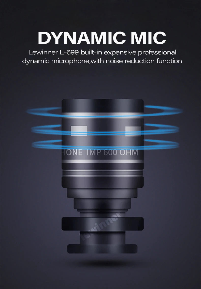 Lewinner L-699 Professional Karaoke Microphone Wireless Speaker Portable Bluetooth microphone for phone support record TF play