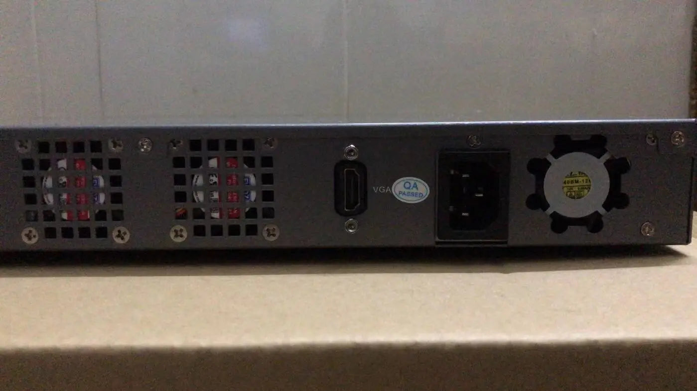 19 inch standard 1U server Core i5 8400 with 8*NICs and 4*Fiber SFP 10000M LAN for Firewall Appliance Network Security computer