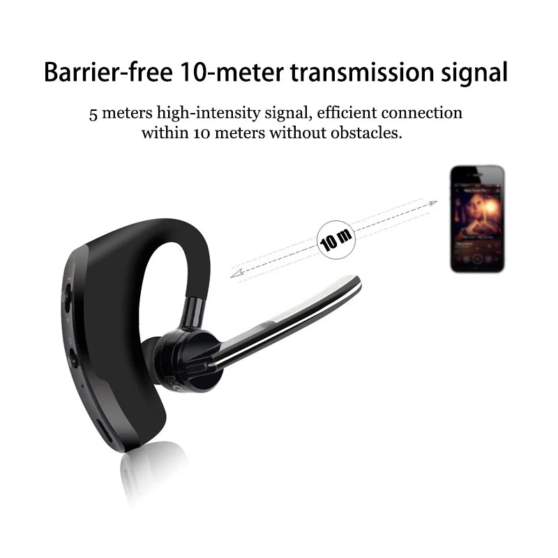 Single digital display wireless bluetooth headset general business noise reduction 5.0 bluetooth headset with microphone headset