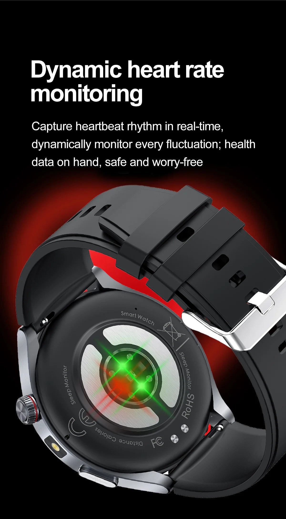 2025 New Body Fat Analysis Health Smart Watch ECG+PPG Uric Acid Blood Pressure Blood Oxygen Clock Call Smart Watch For Men Women