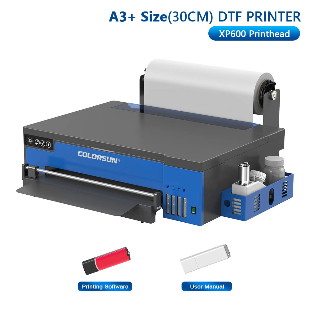 Colorsun A4/A3 DTF Printer For Epson XP600 Impresora DTF T-Shirt printing machine Driect to Film DTF Printer For T-Shirt Hoodie