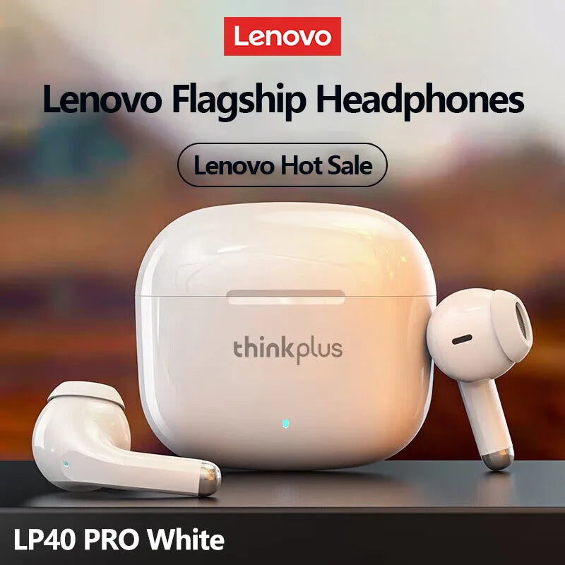Lenovo LP40 Pro Translation Earburds TWS Bluetooth Real Time Translation Long Endurance AI Earphones Travel Translator Headset