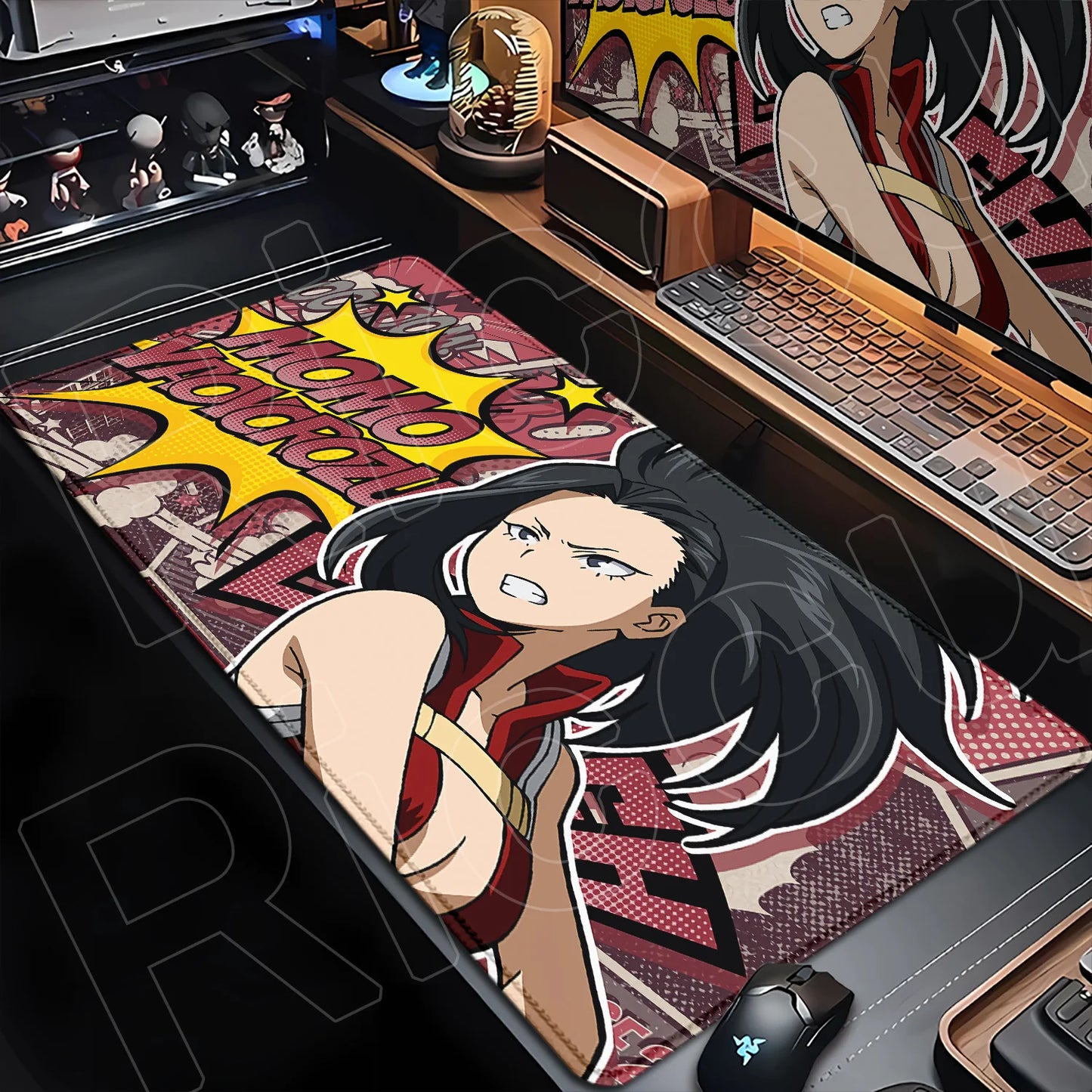 Japan Anime My Hero Academia Mousepad Bakugou Katsuki Large Lock Edge Keyboard Pad For Gamer Computer Desk Mats Anti-slip Rubber