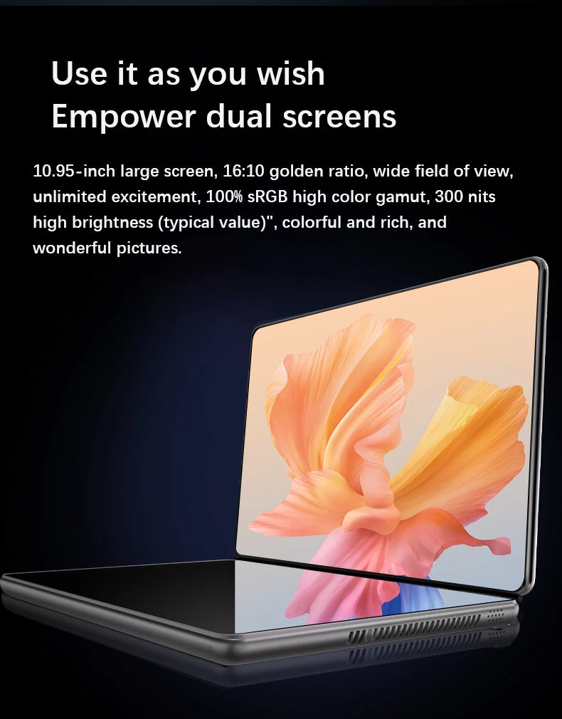 GLF-S2 10.9+10.95 Inch Dual Screen Laptop Intel i3 1215U N100 Touchscreen Notebook WIFI 6 180° flip Win11 Laptop Tablet Computer
