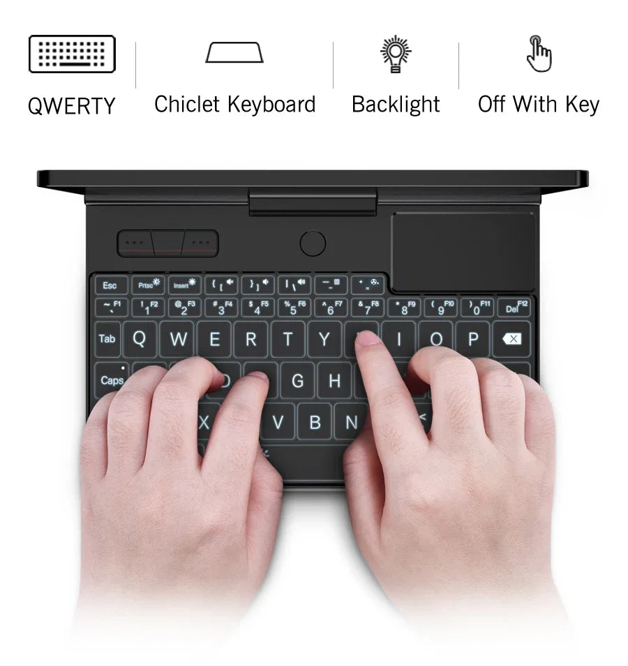 GPD Pocket 3 Intel i3 1125G4 RAM 16GB Memory 512GB SSD Hard Disk Windows 11 Home Portable Laptop Notebook Mini PC Touch Screen