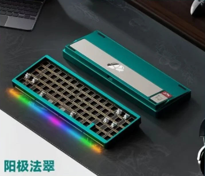 WEIKAV NUT65 Mechanical Keyboard Kits 68% Layout Aluminium Alloy Wireless Tri-Mode Custom Gaming Keyboard Kit PC E-Sports Gifts