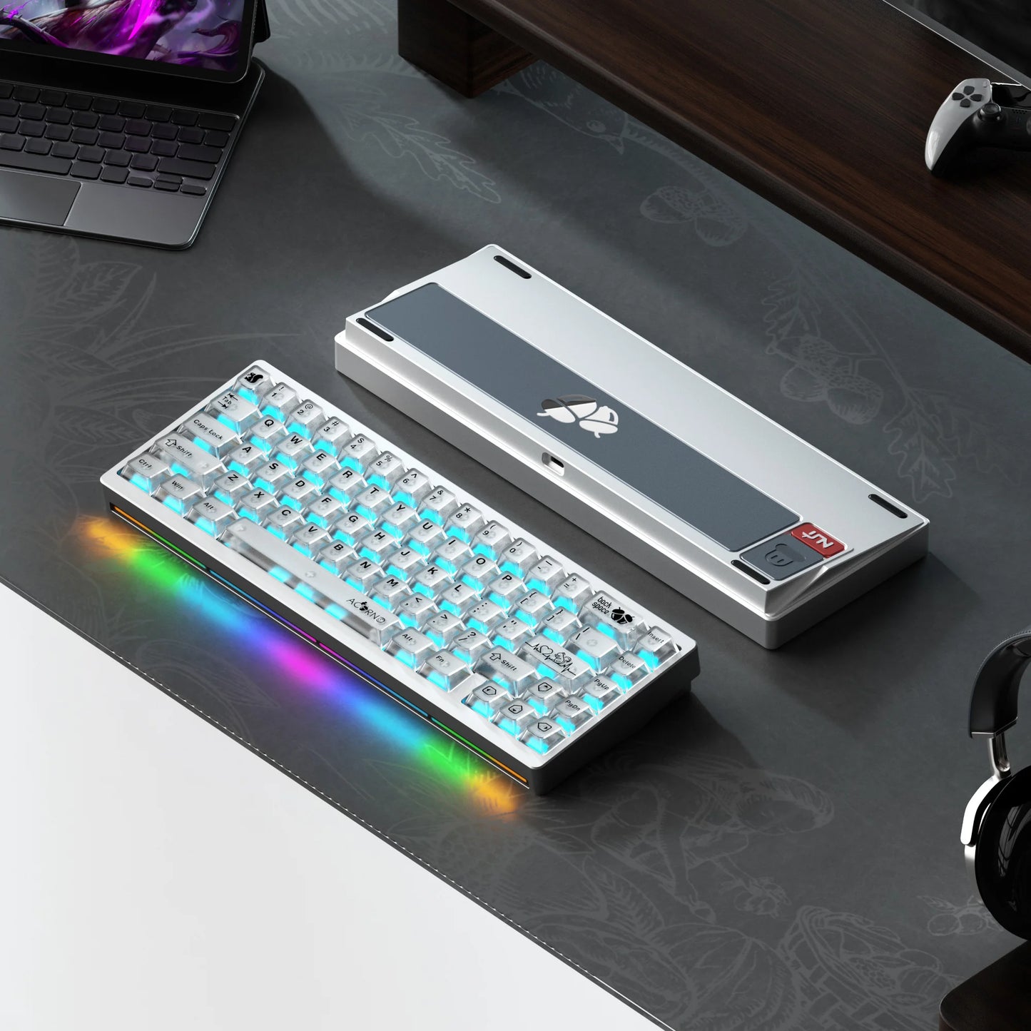 Lucky65 V2 NUT65 Sugar65 Weikav Lucky 65keys Mechanical Keyboard Aluminum 3-Mode Rgb Hot Swappable Custom Wired Gaming Keyboard