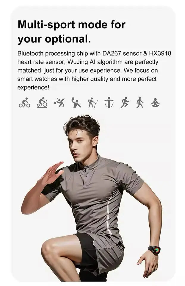 New 2025 Original For Apple Watch 10 Smart Watch Men Body Temperature Bluetooth Call NFC GPS Sports Women SmartWatch for Apple