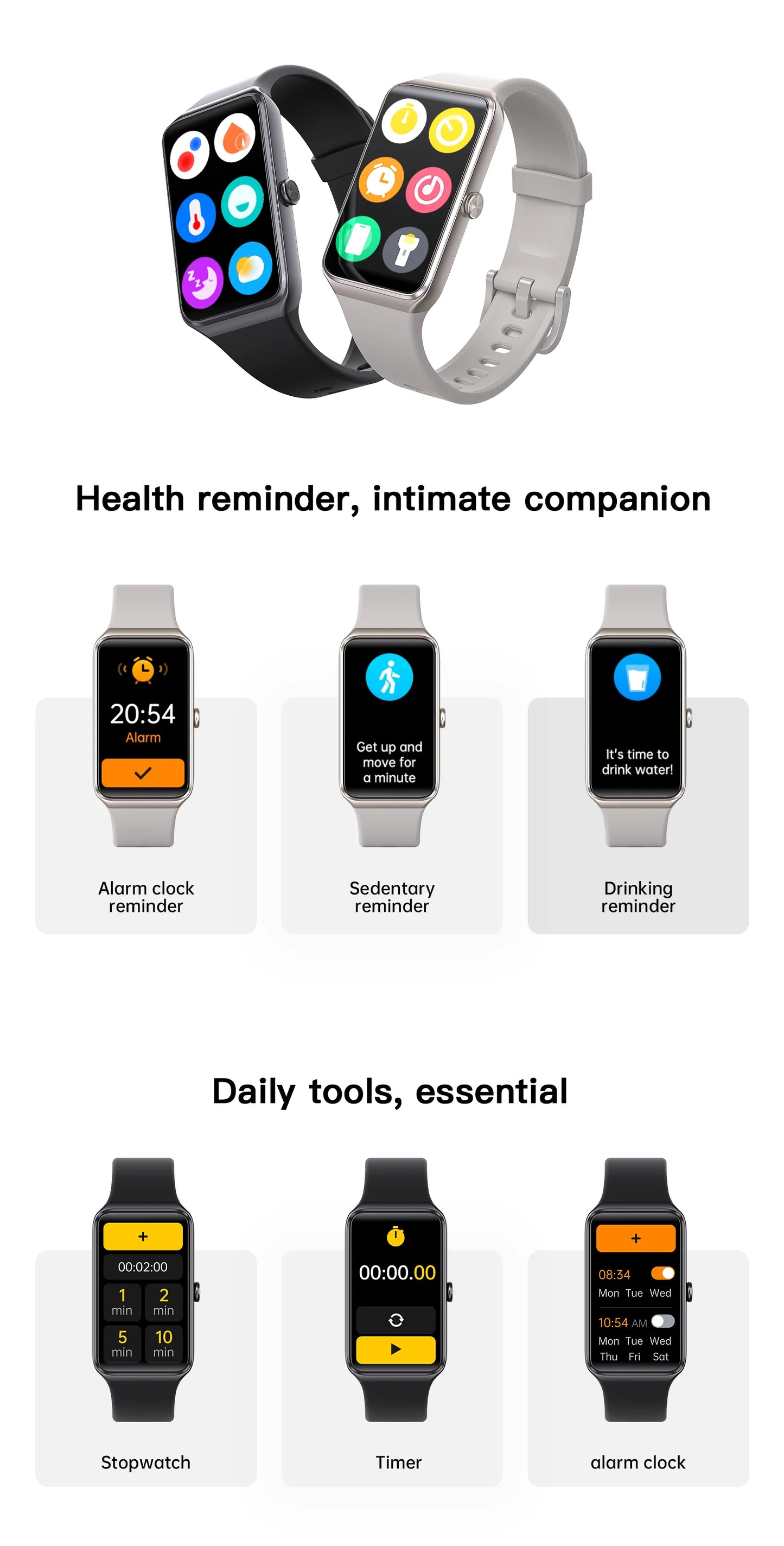 LIGE New 1.47” HD Smart Watch Women's Sports Fitness Bracelet Thermometer Health Monitor Waterproof Women Smartwatch for Xiaomi