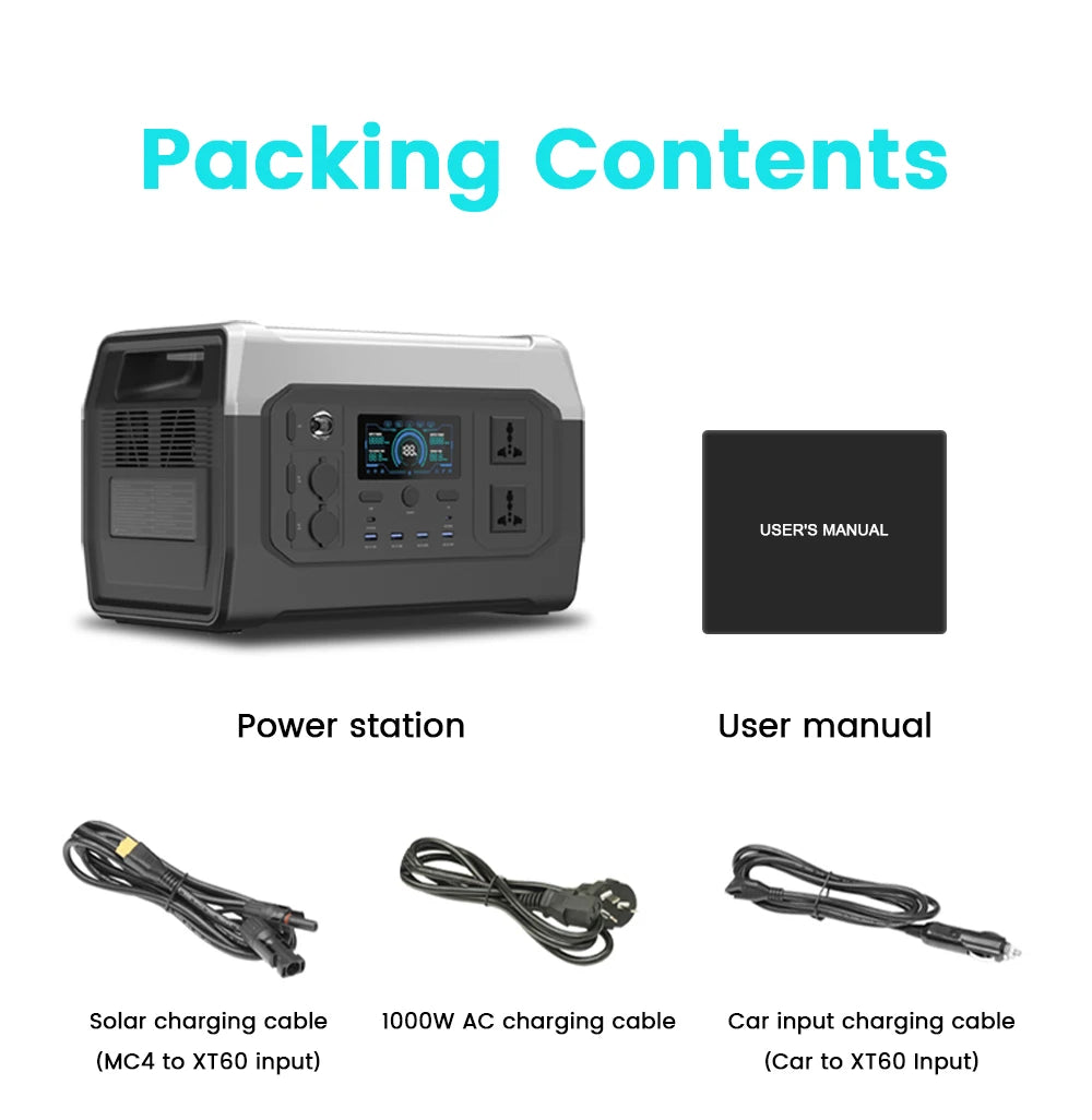 2600W 1800W 500W Portable Power Statio