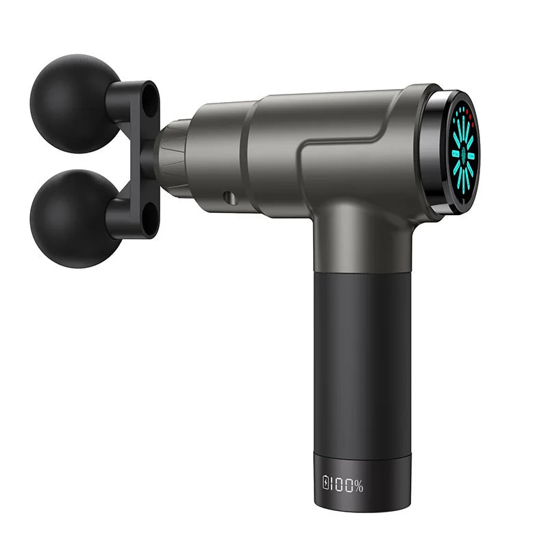 Muscle Massage Gun Fingerprint Screen Vibration Massage Fascia Gun Massage Body Neck Back Deep Relaxation Tools