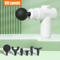 99 Levels Massage Gun Mini Deep Tissue Vibration Muscle Massager Portable Handheld Fascia Gun Digital Display Massager for Body