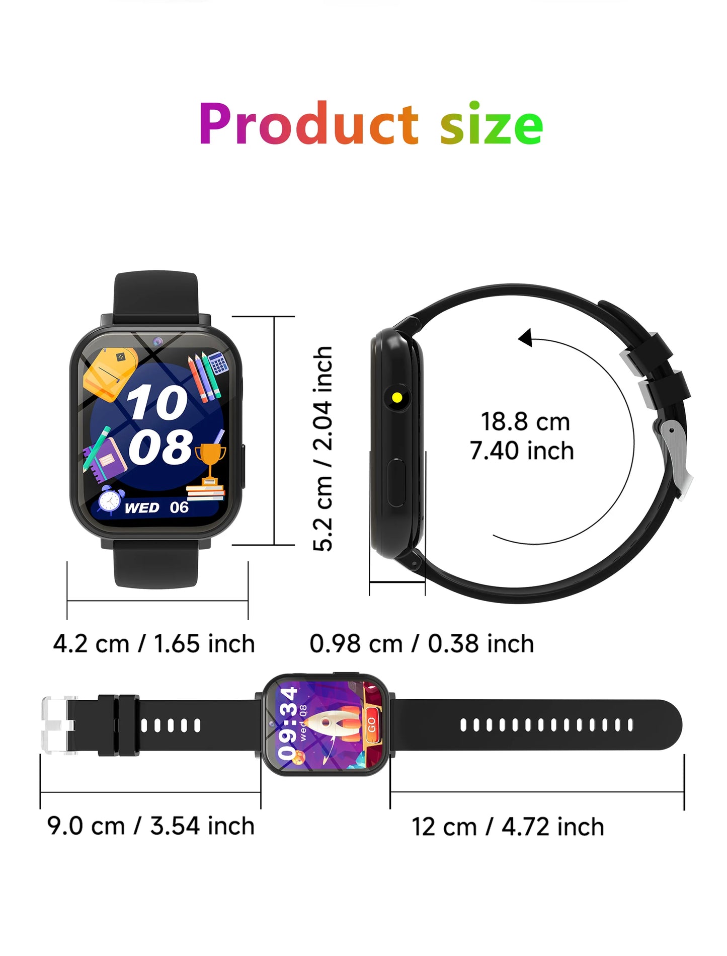 Kids Games Smart Watch 18 Games Camera Waterproof Flashlight Sleep Monitoring Step Counter Boy Girl Children Smartwatch Gifts